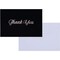 Blank Thank You Cards with Envelopes, Black with Rose Gold Foil (4 x 6 In, 100 Pack)